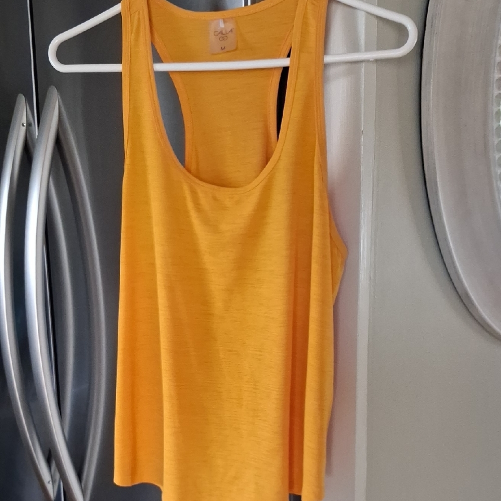 CALIA by Carrie Underwood Golden Yellow Racerback Tank